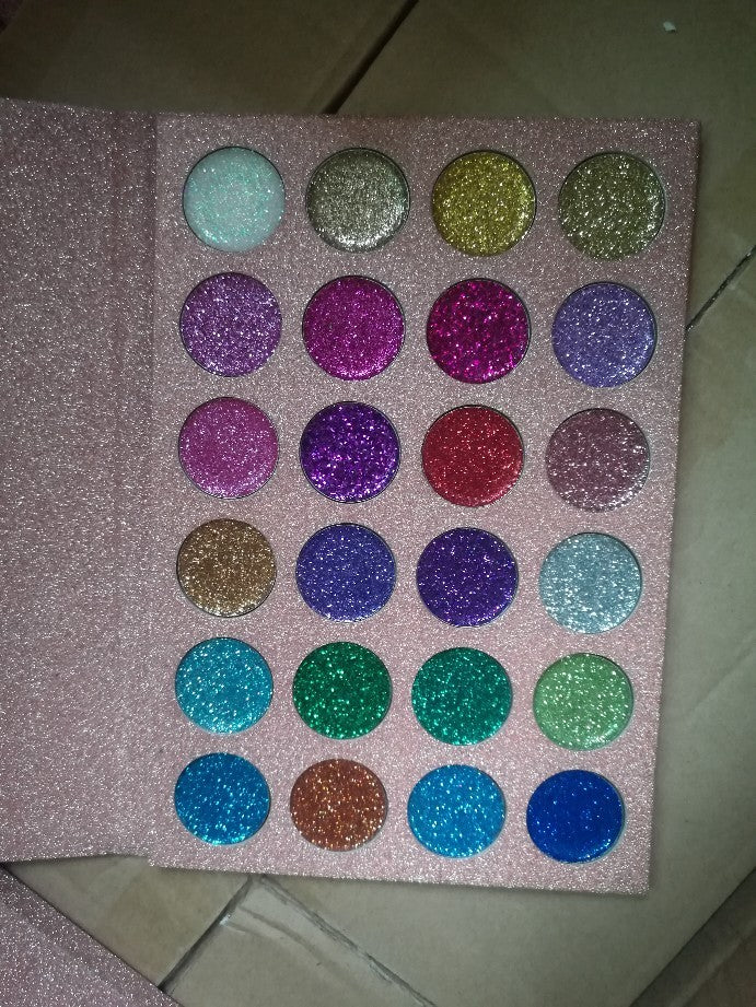 CLEOF eyeshadow 24 Shades Glitter Shimmer