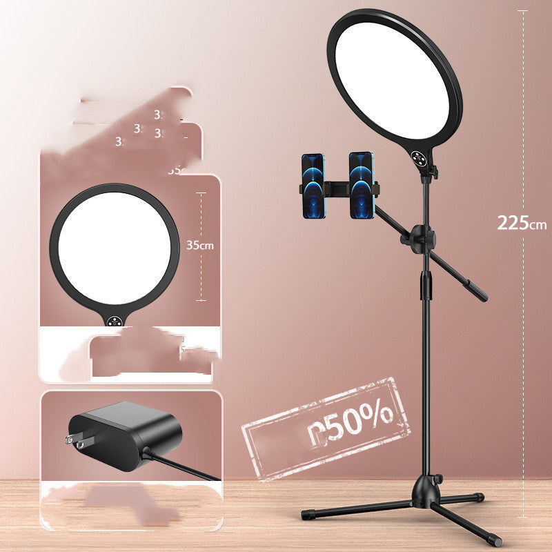 Photo Full Screen Beauty Lamp Mobile Phone Telescopic Desktop Floor Fill Light Bracket