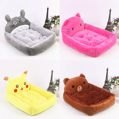 Winter Warm Puppy Cat Bed Sofa Washable Cartoon Pet Beds For Small Dogs CatsPets Products Accessories