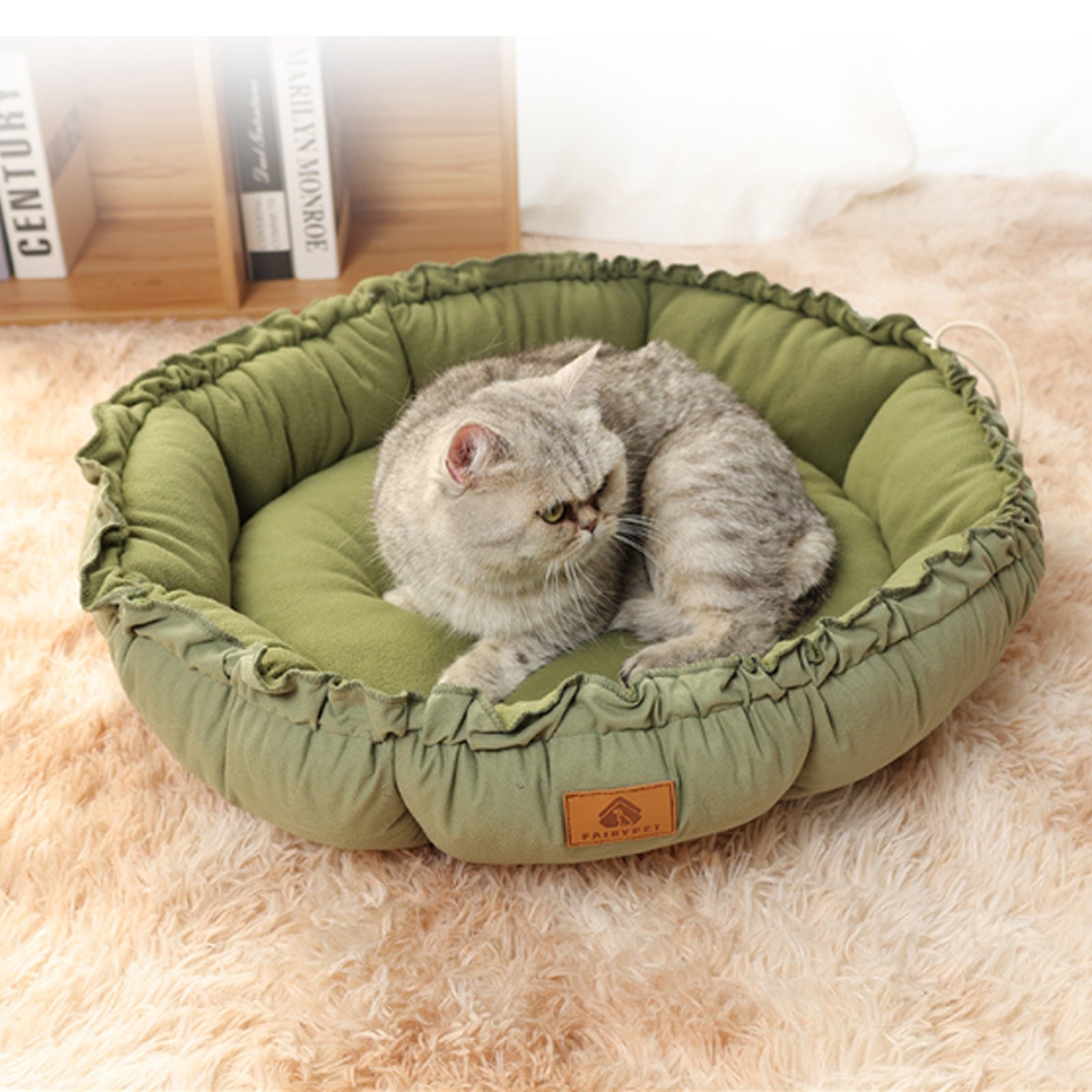 Cat Beds For Indoor Cats Cute Cat Beds With Versatile Dual-Use Design, Reversible Donut Pet Bed For Puppy And Kitten