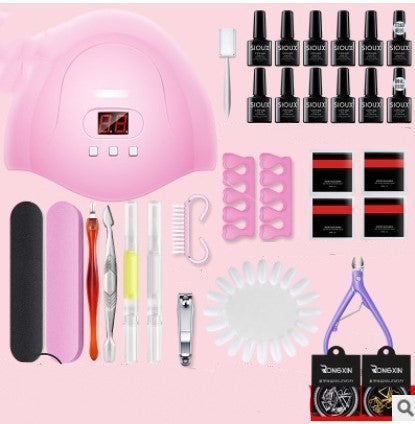 Nail Gel Polish Set Kit Art Manicure UV DIY Tools 36W