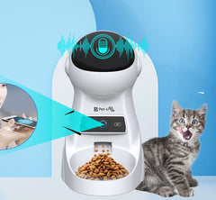 Timed And Quantitative Remote Control Of Automatic Pet Feeder