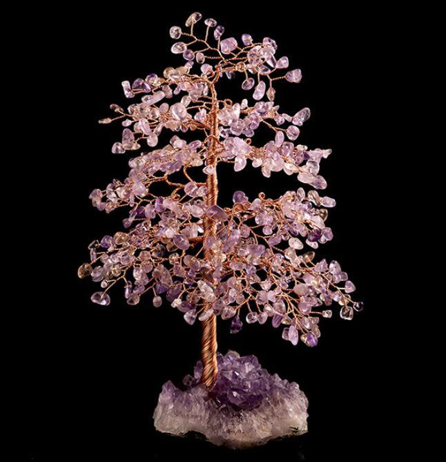 Crystal Zhaocai Tree Pure Handmade Craft Gift Home Decoration