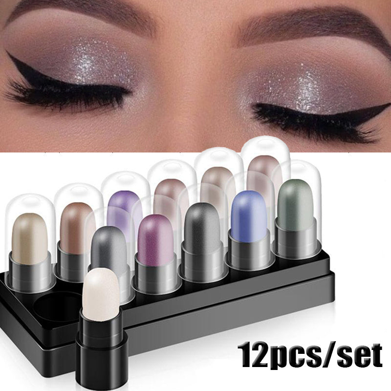 Eye Shadow Pen Suit Tray Box Waterproof And Non Smudging