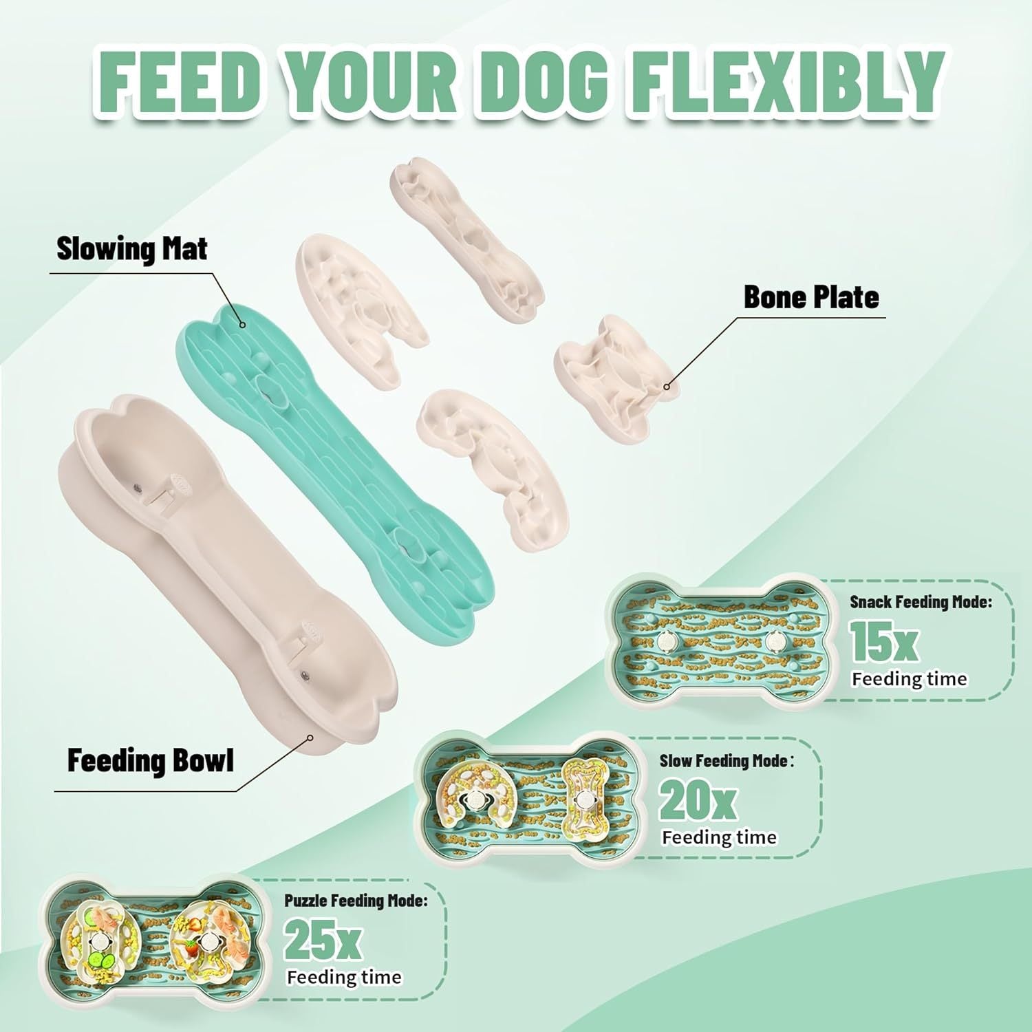 Slow Feeder Dog Bowls Anti Choking Dog Slow Feeder Bowl For Dry Wet Raw Food Dog Food Puzzle For Large Breed Dogs