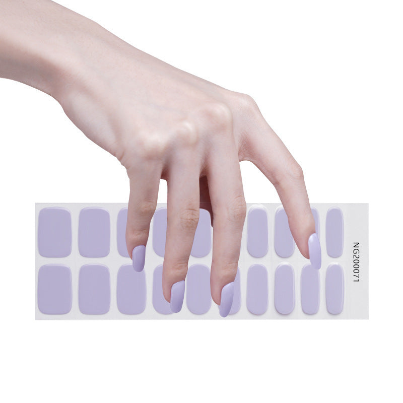 Light Gel Nail Sticker Semi-curing UV Brilliant Polish