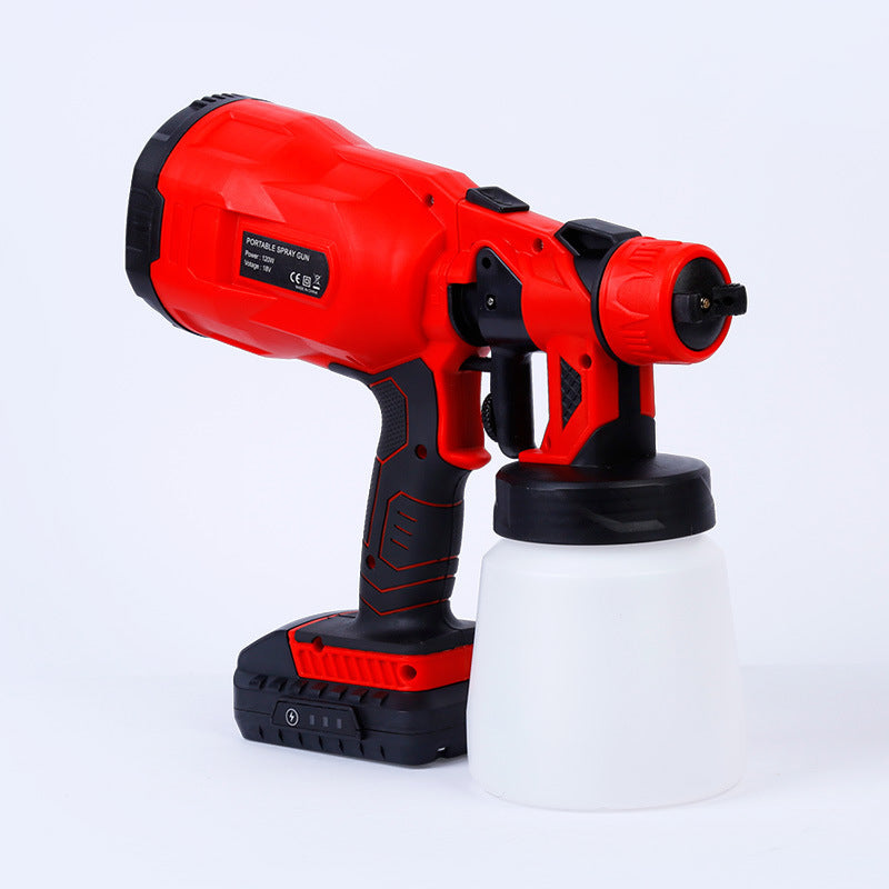 Cordless power tool paint spraying machine