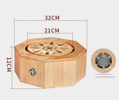 Oak Sitting Moxibustion Instrument  Stool Warming  Device Home