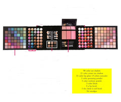 A Foreign Trade On Behalf Of Explosion Deluxe 177 Color Eye Shadow  Bronzing Plate Combination Makeup Set White Optional