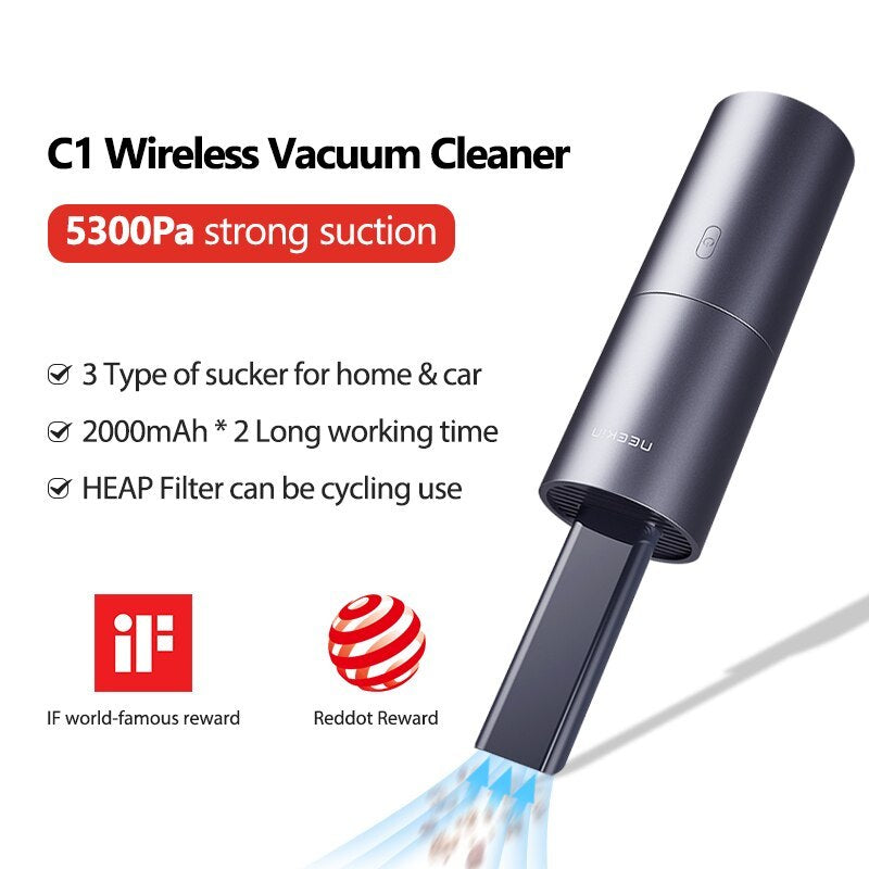 Wireless charging car handheld vacuum cleaner