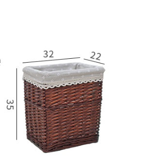 Household dirty clothes woven storage basket