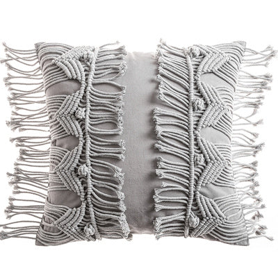 Hand-woven Cotton Thread Cushion Cover