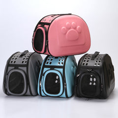 EVA medium pet outing bag cat small dog breathable fashion portable folding out travel bag