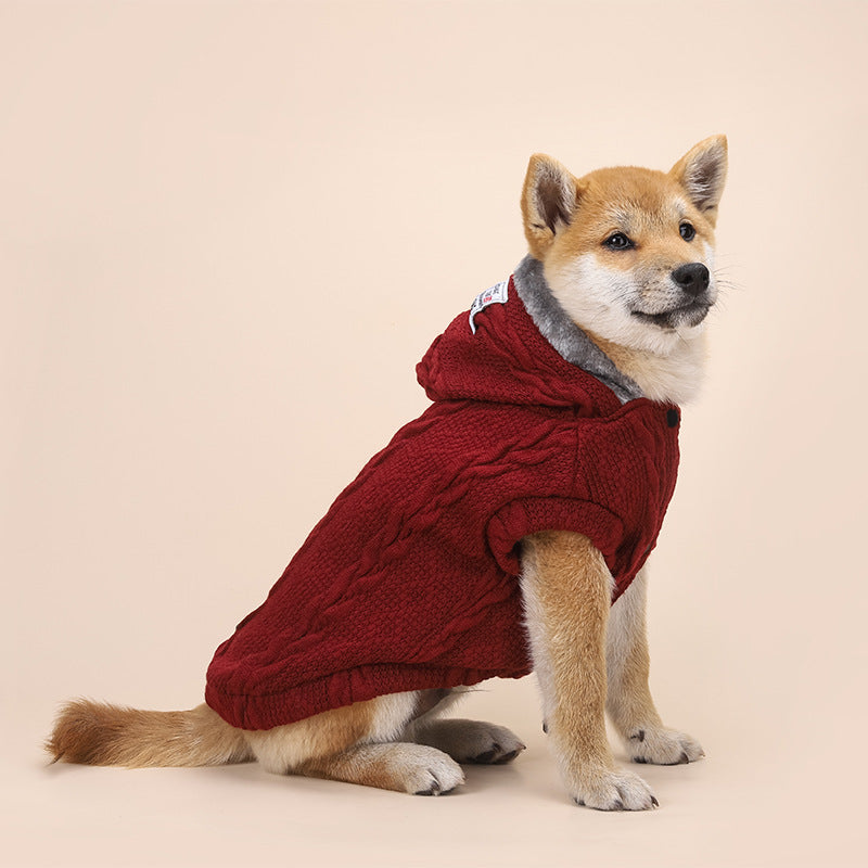 Dog Wool Plus Velvet To Keep Warm