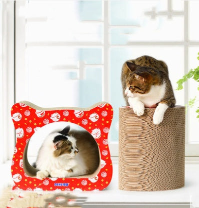 Cat Scratching Board Corrugated Paper Grinding Paw Sofa Cat Scratching Pad