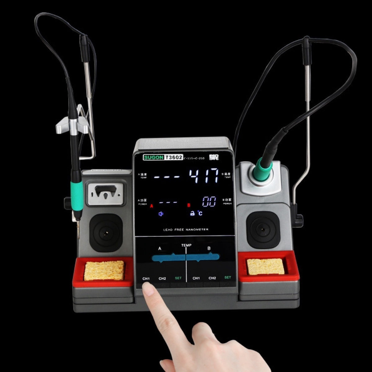 Thermostatic Digital Display Soldering Iron Soldering Station 2-in-1