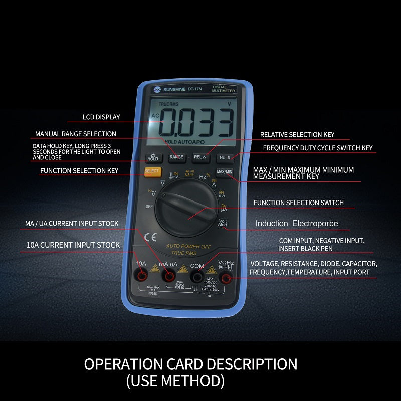 DT 17N Auto Ranging Digital Multimeter