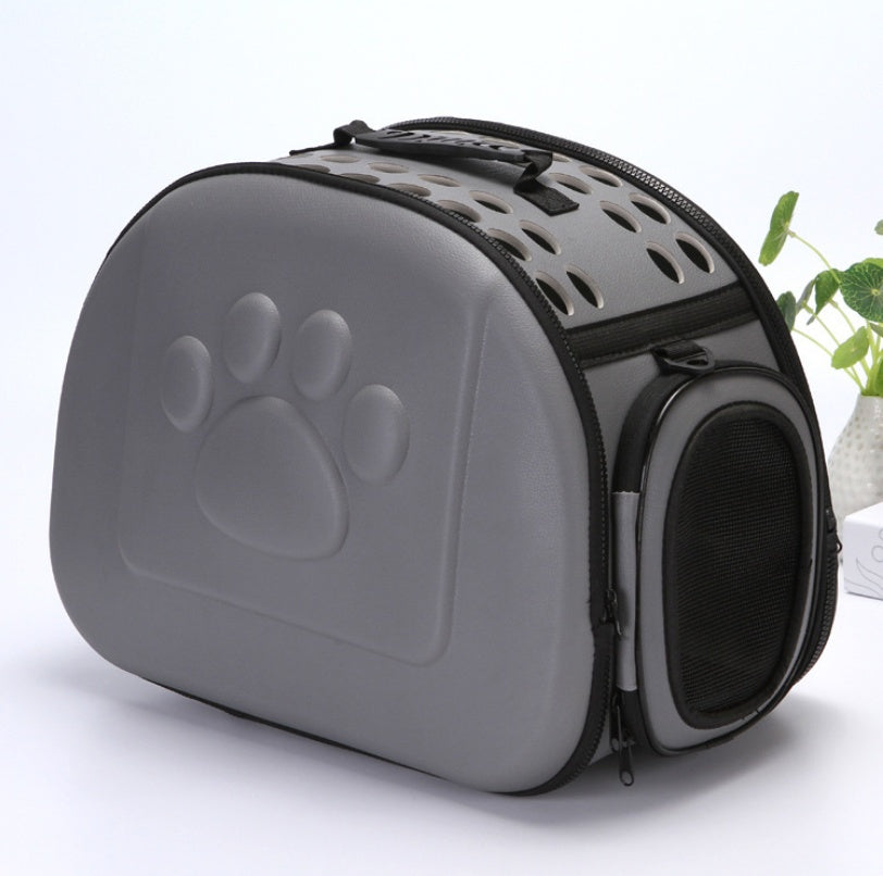 EVA medium pet outing bag cat small dog breathable fashion portable folding out travel bag