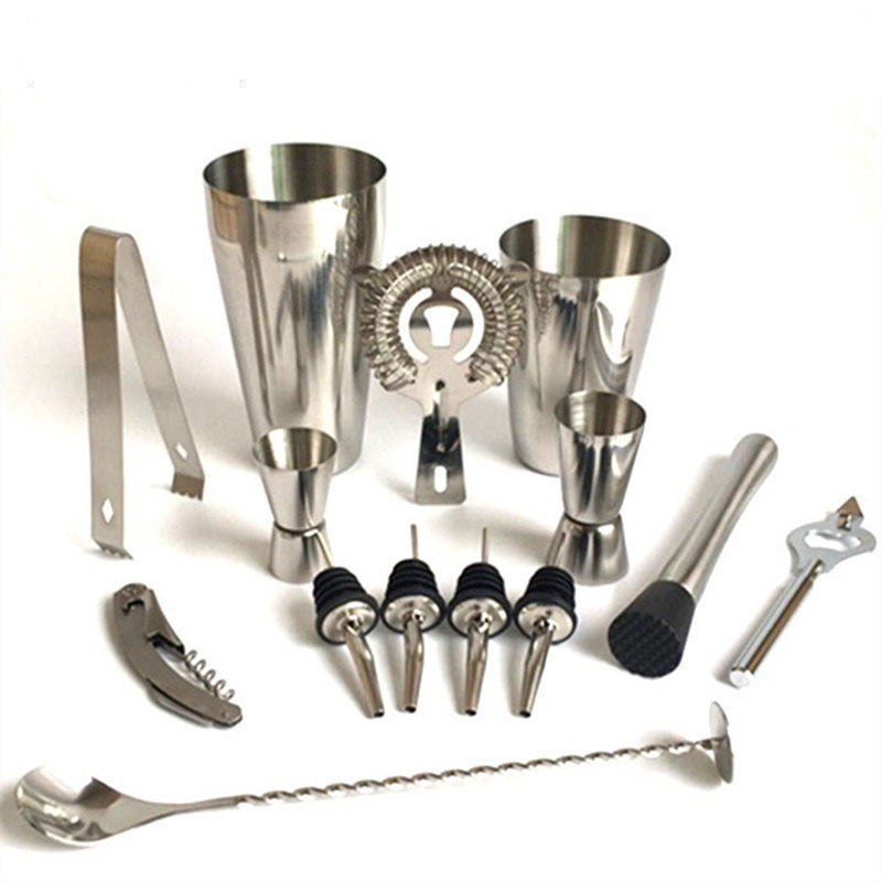 Stainless steel cocktail shaker set