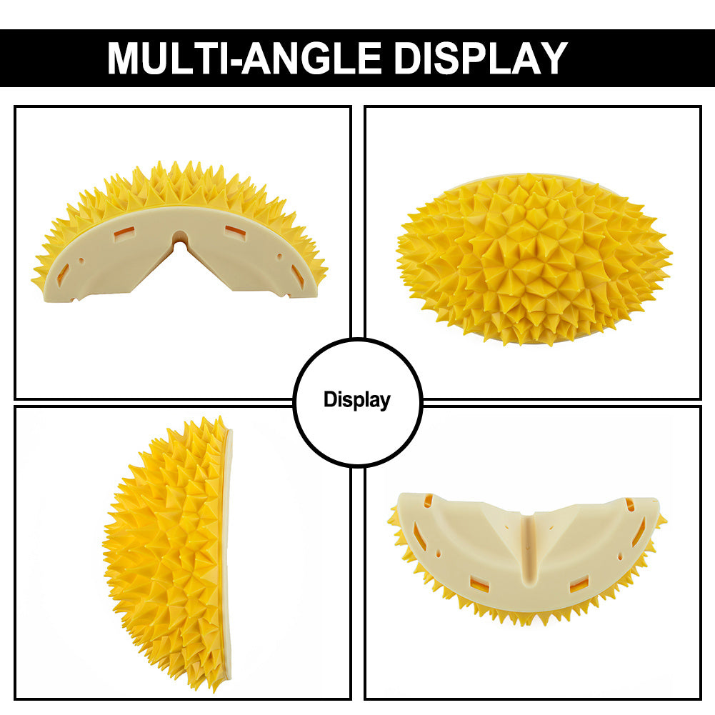 Durian Cat Brush, Dog Cat Self Groomer, Wall Corner Scratcher Massage Combs Durian Shape Molars Eat Slowly Toys Multifunctional Scratch Massager Tool Pets Clean Teeth Healthy Toys