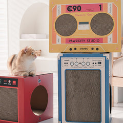 Retro Audio Tape Cat Scratching Board Corrugated Cat Litter