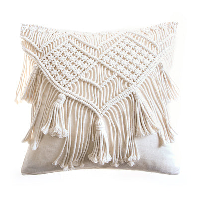 Hand-woven Cotton Thread Cushion Cover