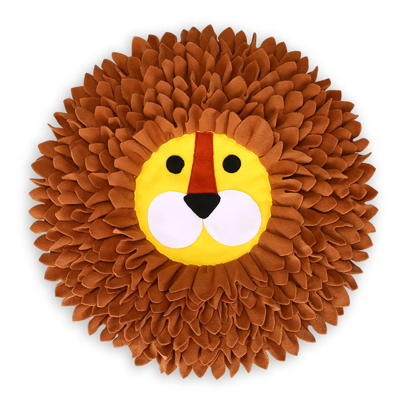 Lion Sniffing Pad Dog Cat Hiding Food Blanket Decompression Yizhiwen Sniffing Blanket Cat Toys Pet Supplies