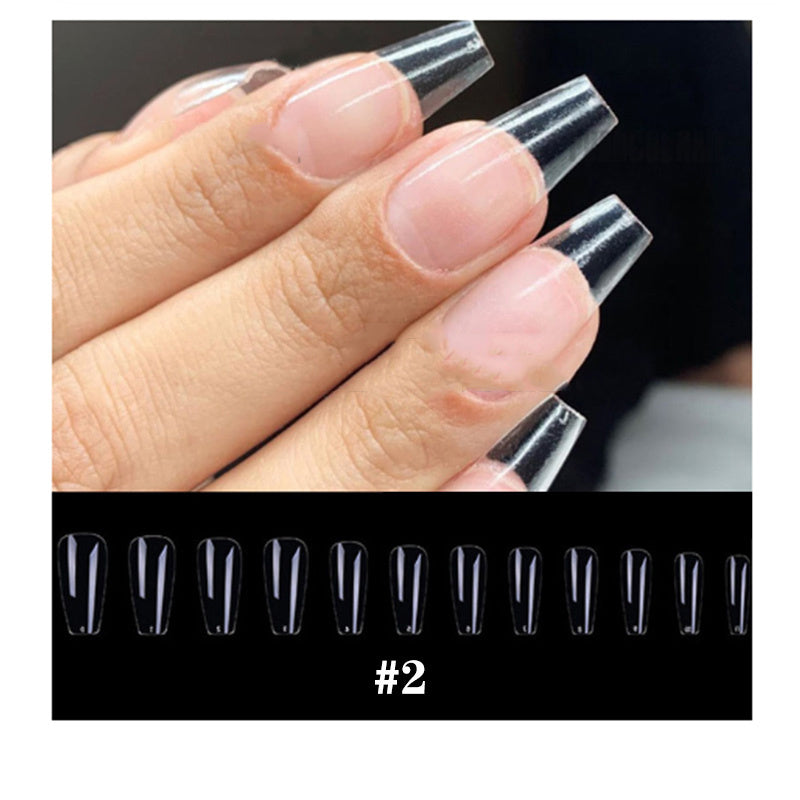 Transparent extension nail