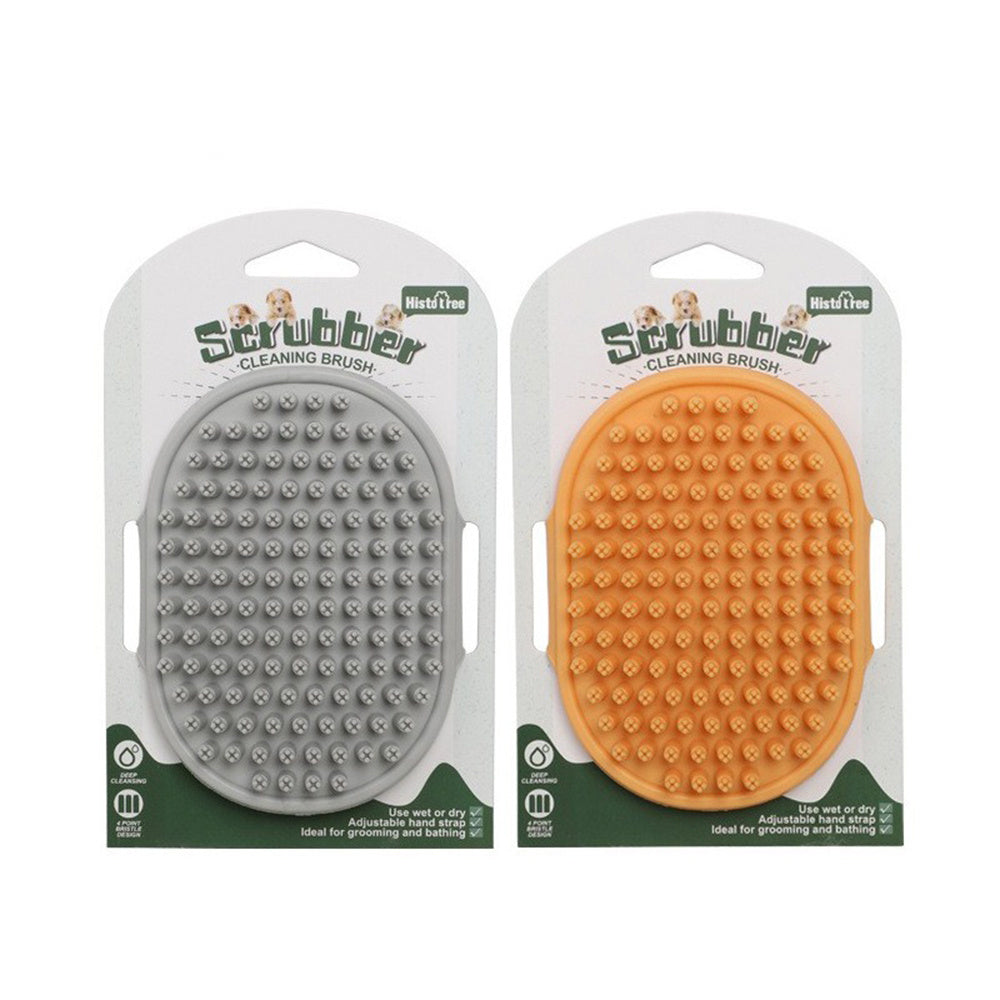 Dog Bath Brush Dog Grooming Brush, Pet Shampoo Bath Brush Soothing Massage Rubber Comb Silicone Grooming And Shedding Brush For Dogs Cats