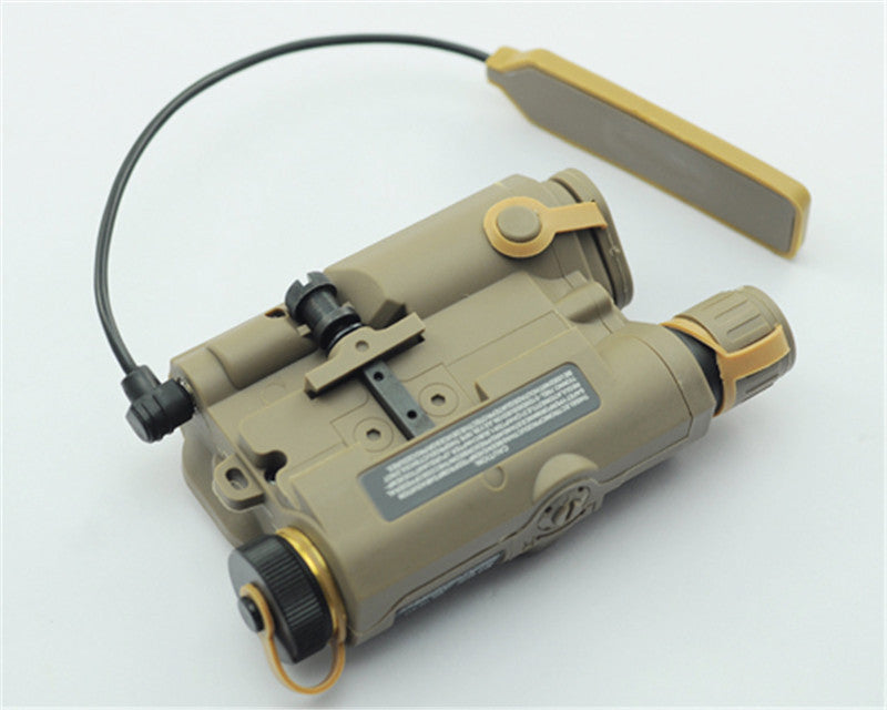 Full-featured LED white light + green laser indicator with IR lens