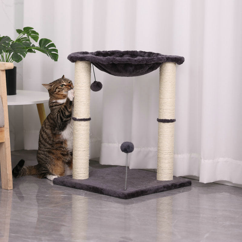 Integrated Cat Scratching Pillar Toy With Nest