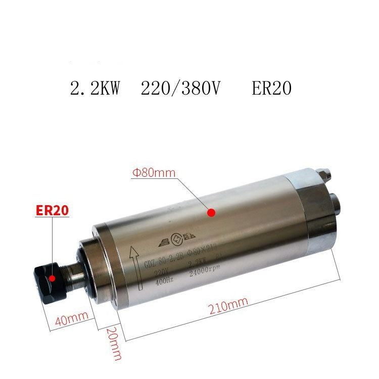 Advertising engraving machine spindle motor