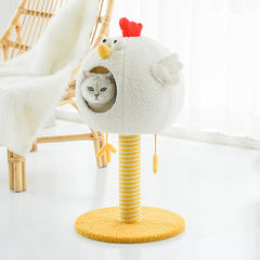 Summer Scratching Column Solid Wood Small Luxury Cat Bucket Cat Litter Toy