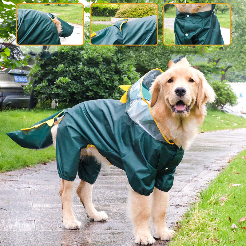 Raincoat All-inclusive Four-legged Pet Transformation Suit