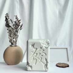 Daniel DanielArsham European Style Mahjong To Make A Fortune Erosion Trend Ornaments Limited Art Model Sculpture