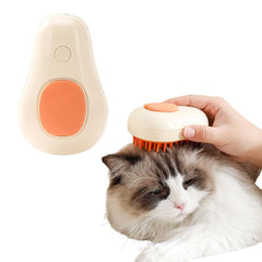 Cat Steam Brush 3 In 1 Cat Comb For Massage, Self Cleaning Cat Brush With Water Rechargeable Silicone Dog Steam Brush Cat Bath Brush Eliminates Flying And Tangled Hair Cat Grooming Comb