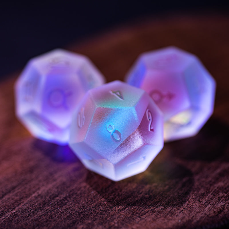 Fantasy Crystal Frosted Craft Star Dice