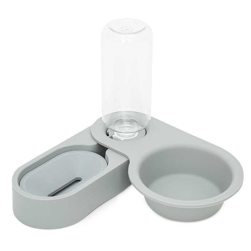 Two Bowls Of Automatic Drinking Water To Feed Cat Supplies