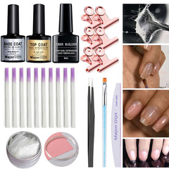 Nail extension fiber set