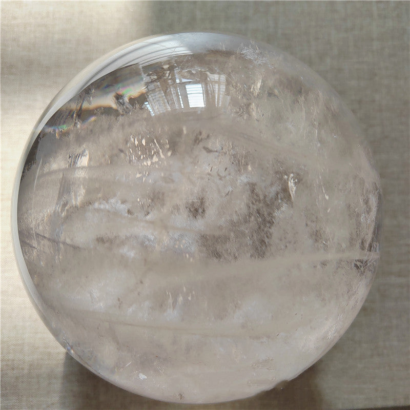 Natural White Crystal Ball Decoration