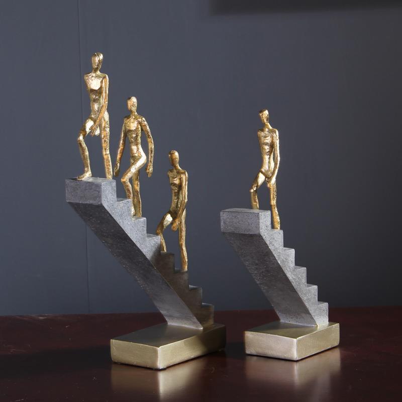 Individuality Art Sculpture Works Thinker Climbing Ornaments