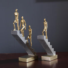 Individuality Art Sculpture Works Thinker Climbing Ornaments