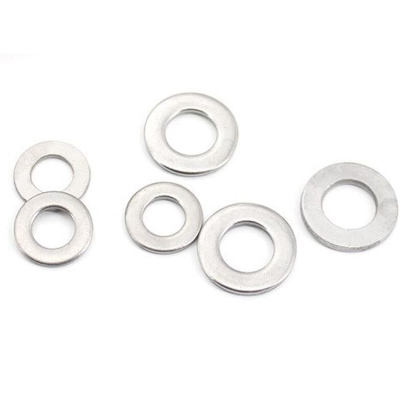 Gasket 304 Stainless Steel Flat Washer Set M1.6-M10