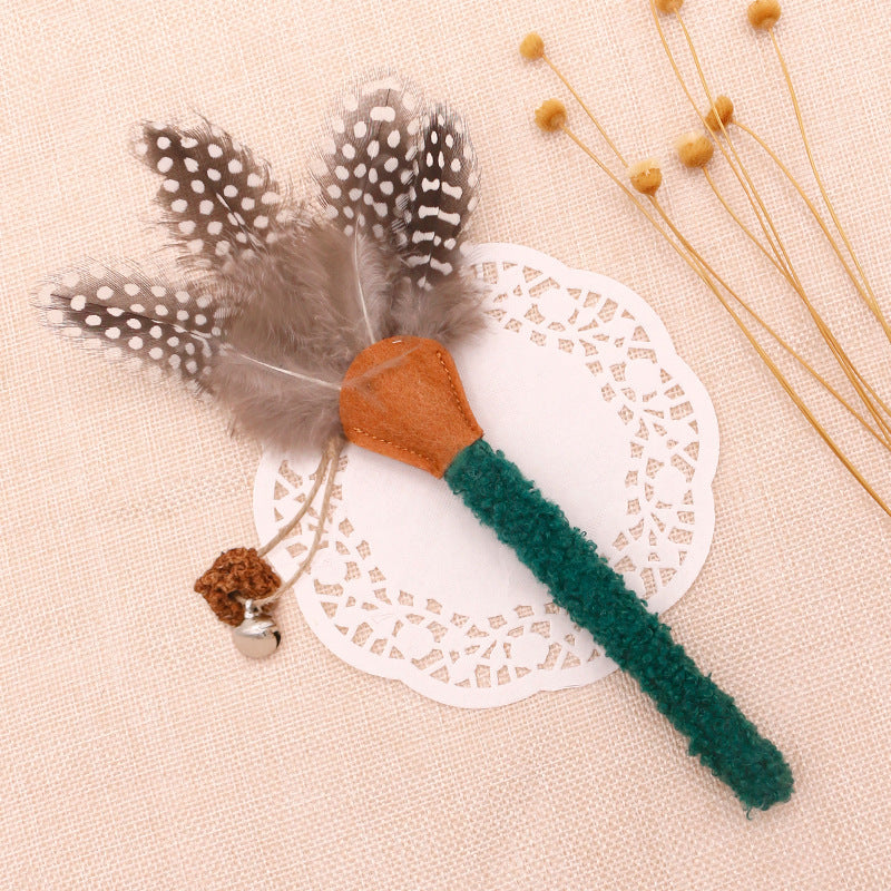 Cat Chew Sticks Catnip Chew Toys With Feather Funny Cat Feather Toys Silvervine Sticks For Cats Teeth Cleaning Chewing Relax