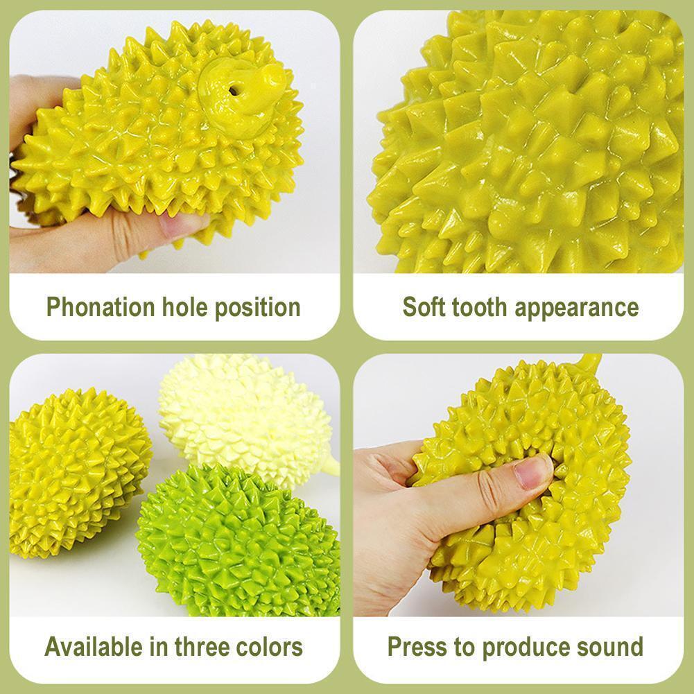 Dog Toys Durian Chew Glue Ball Pet Chewing Toys Dog Tooth Grinding Stick Very Resistant To Biting Teeth Cleaning Balls Puppy Dog Pet Safety Chew Toys Bite-Resistant Puppy Shape Durable Durian