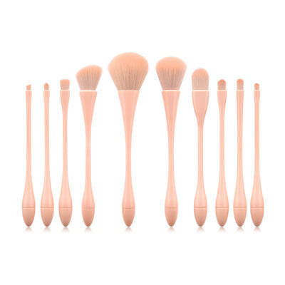 10 pcs Little pretty waist pink makeup brush