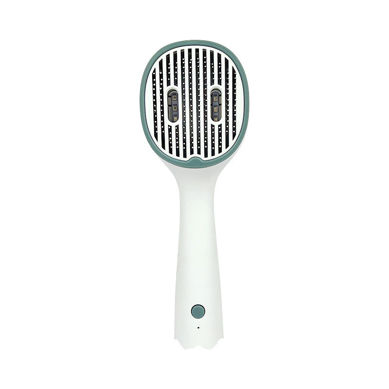 Cat Comb Dog Hair Remover Brush UVC Sterilization Pet Grooming Slicker Needle Comb Cat Sterilization Comb Pet Brush For Shedding And Grooming Self-Cleaning Slicker Brush For Long And Short Hair