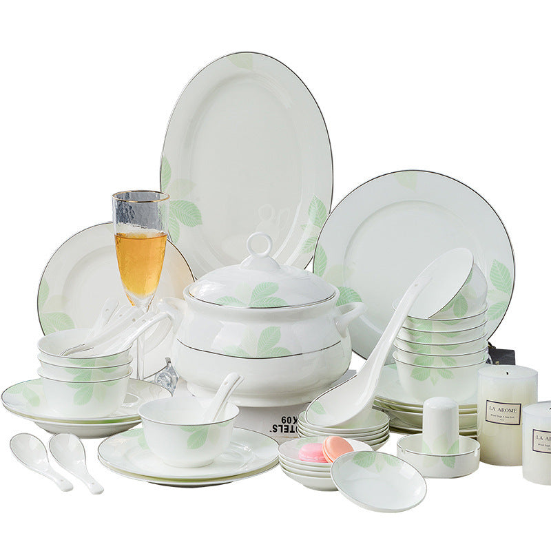 Porcelain Tableware Set Bone China Tableware Bowls And Dishes Household