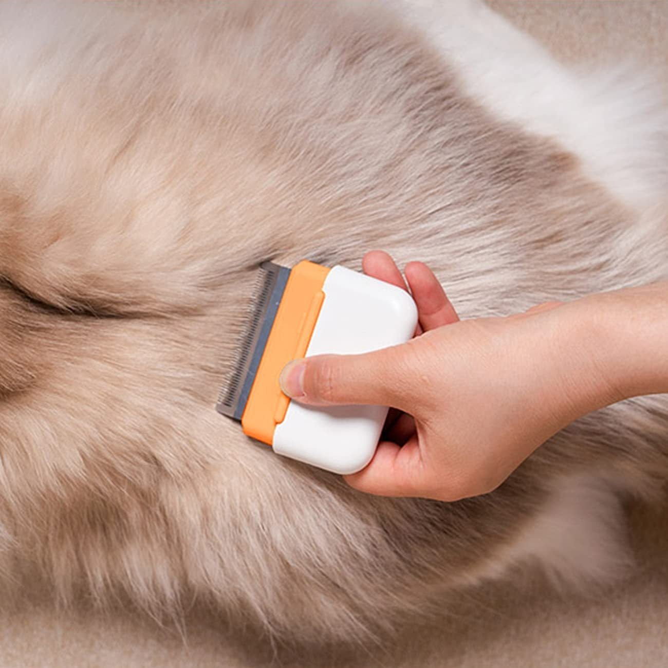 Cat Comb, Dog Massage Removal Brush For Deshedding Grooming Comb, Portable Cat Brush For Short Long Haired Cats Dogs Puppy Kitten Rabbit, Remove Matted Tangled Fur Loose Hair