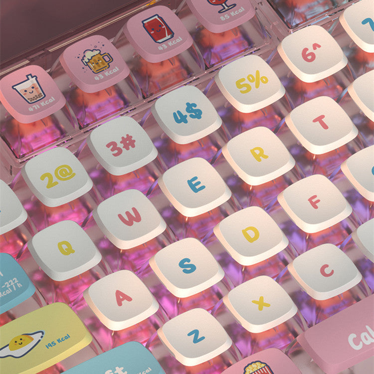 Transparent Keycap PBT Keycap Thermal Sublimation 118 Keys